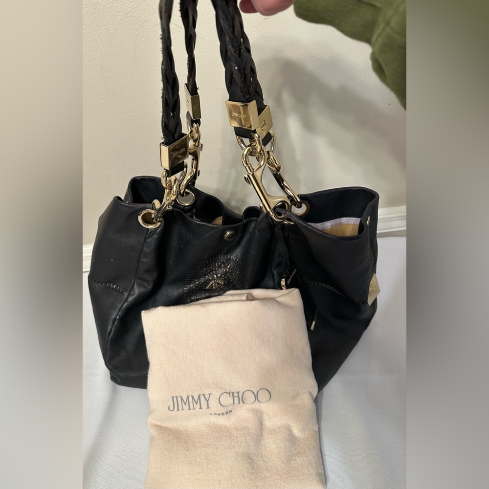 Jimmy Choo Black Leather Bag